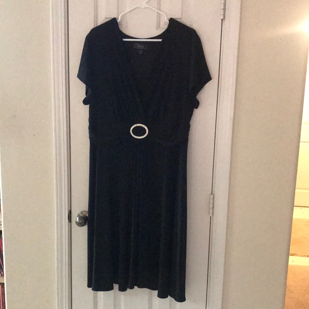 Dress black with dressy detail EUC